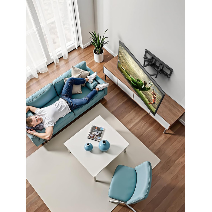 Кріплення для телевізора USX-MOUNT на стіну, поворотне та нахильне, для LED, OLED, Plasma телевізорів (32-70 дюймів), універсальне, з подвійним кріпленням, VESA до 400x400 мм, до 45 кг