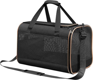 Чорна сумка-переноска для собак, ідеальна для подорожей, міцна та довговічна