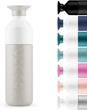 Dopper 580ml Insulated Stainless Steel Thermos Bottle - Leakproof, Keeps Drinks Cold for 24h / Hot for 9h - Water Bottle, Coffee Mug, Tea Bottle