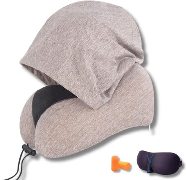 Подушка для подорожей Nappy Dreamjoy Comfy з Memory Foam, темно-сіра, A3 (H669-14)