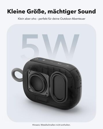 Soundcore Anker Select 4 Go: Портативна Bluetooth колонка, IP69, 20 годин роботи, водонепроникна, плаваюча, чорна