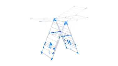 Relaxdays Clothes Drying Rack, Height Adjustable