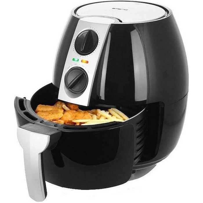 Фритюрниця Emerio Airfryer Smart Fryer 4.5L, 1500W, чорна, AF-116073