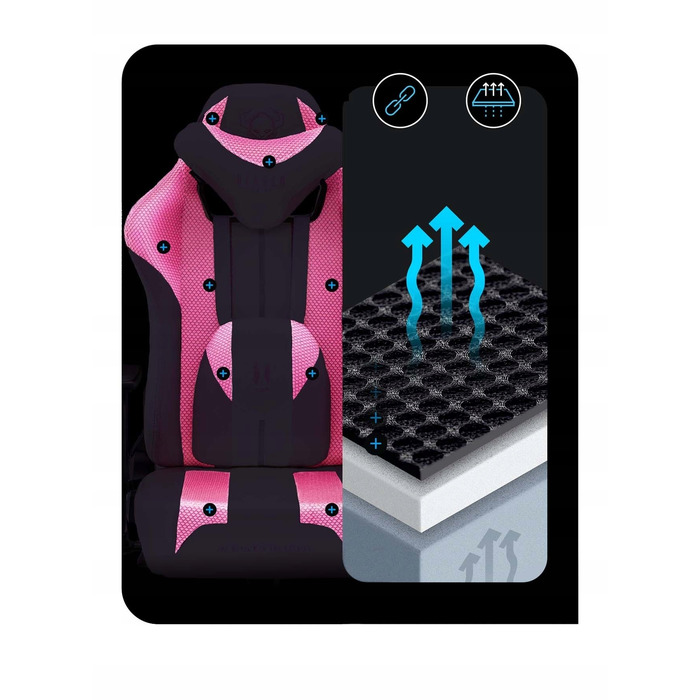 Ігрове крісло Diablo Chairs X-Player 2.0, тканина, біле