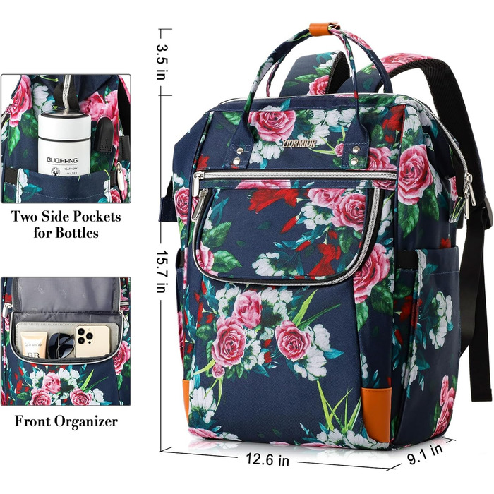 Жіночий рюкзак, шкільний рюкзак для дівчаток-підлітків, 15.6