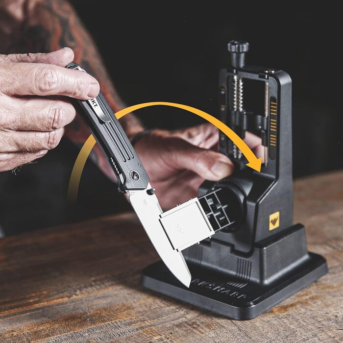 WORK SHARP Precision Adjust професійна система заточування ножів з фіксованим кутом 15-30°, ручний алмазний точильний набір із 3 каменями