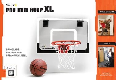 SKLZ Pro Mini баскетбольний кошик - ігровий кошик з м'ячем (одиночний, Pro Mini Hoop XL)