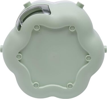 Диспенсер для круп і мюслі fennnds, 2 кольори, 6 секцій, 25×25×27 см, обертовий на 360°, з мірною чашею, для мюслі, пластівців, рису, сої, кукурудзи (Matcha)