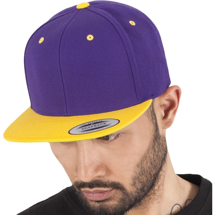 Кепка Flexfit Floral Snapback унісекс, для жінок та чоловіків, 2 кольори, універсальний розмір (pur/Gold)