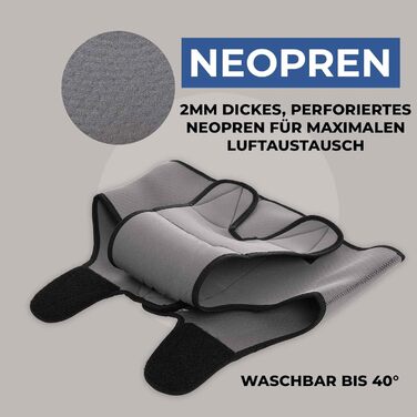 Incontinence pants for female dogs / Incontinence pants for male dogs / Dog protection pants made of high-quality, perforated neoprene, black, XS, (manufacturer size 1)