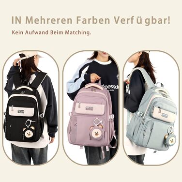 Шкільний рюкзак для підлітків (дівчаток та хлопців) - водонепроникний, великий, для школи, подорожей, повсякденного використання (блакитний)