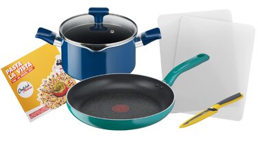 Tefal Chefclub Brat La Vista – Сковорода з антипригарним покриттям Titanium, індукційна, з термоіндикатором, зелена