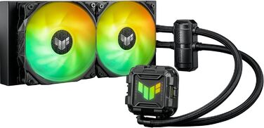 Система водяного охолодження ASUS TUF Gaming LC II 240 ARGB - 2 вентилятори, чорний колір