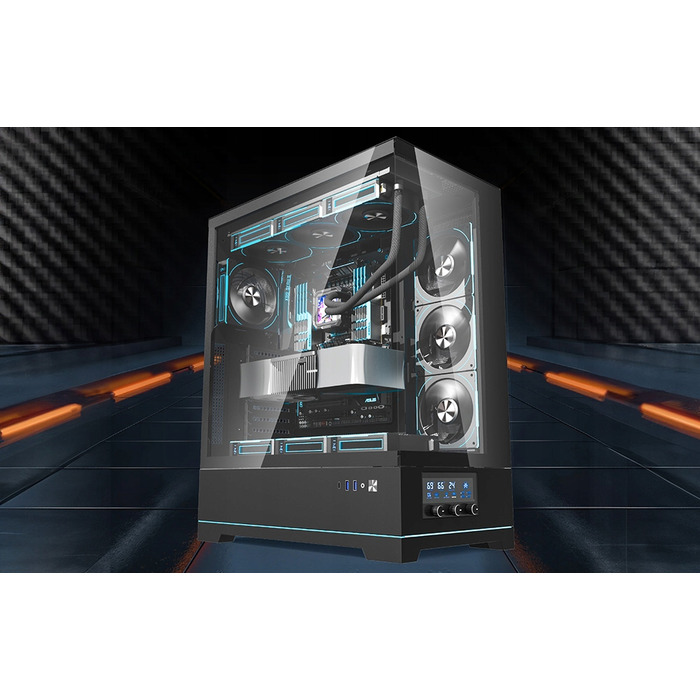 Ігровий корпус DarkFlash DY451L PRO ATX Midi Tower, загартоване скло, ARGB