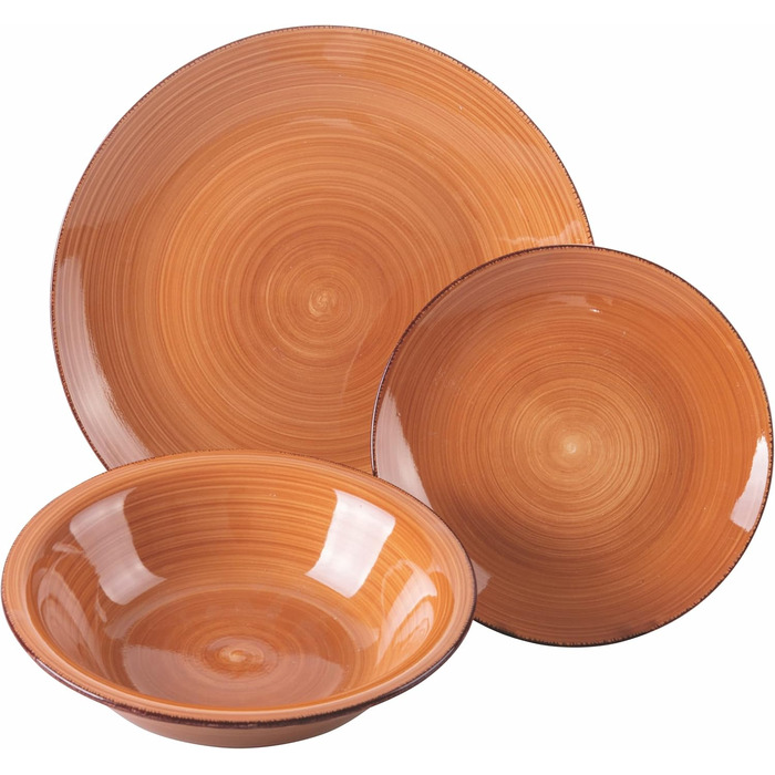 Villa d'Este Home Tivoli Baita: 18-частинний чайний сервіз з шоколадного фарфору, Steingut