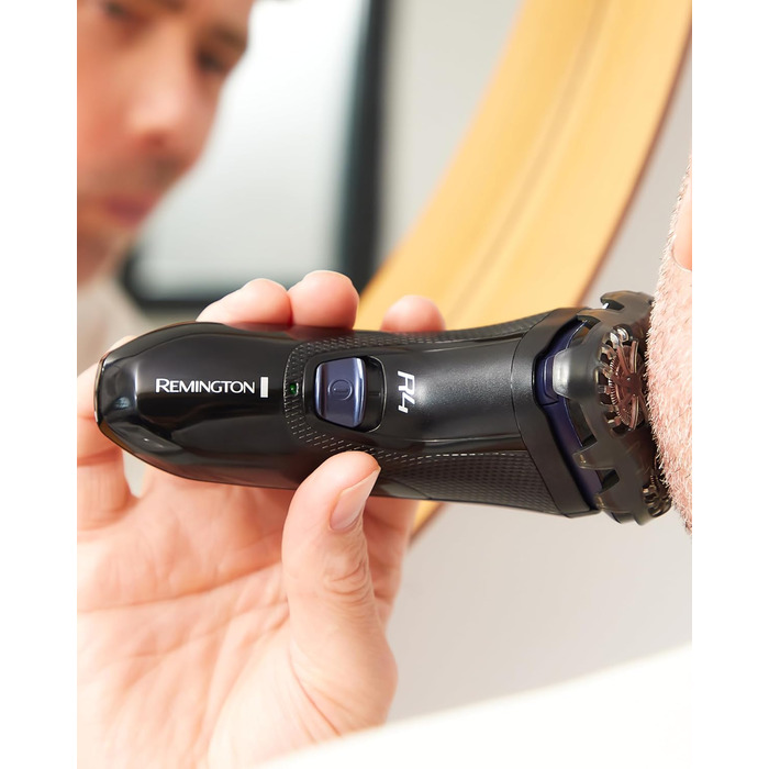 Електричний гоління для чоловіків Remington R4002 - ротаційний пристрій для гоління з тримером та насадкою для 3-денної щетини, червоний