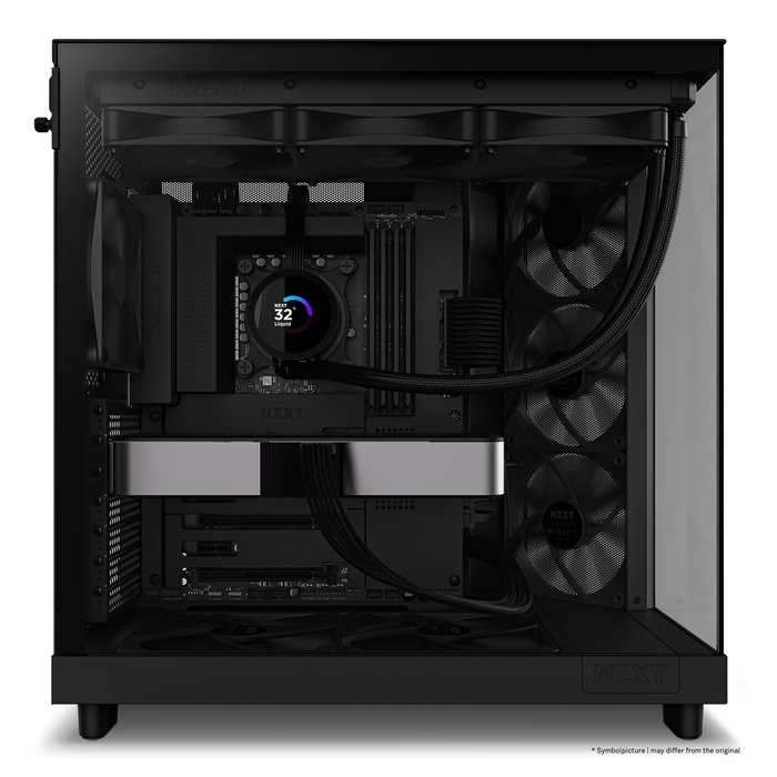 Корпус NZXT H6 Flow з вікном, чорний