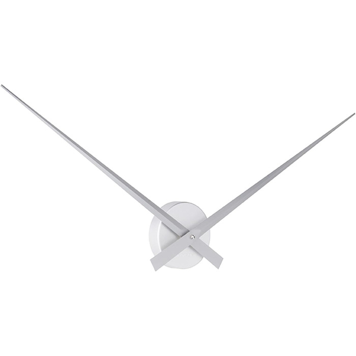 Karlsson Little Big Time Clock, Wall Clock, Aluminium, One Size (Silver)