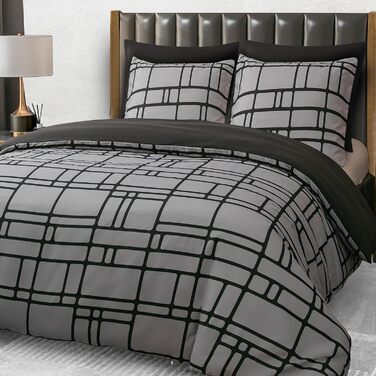 Комплект постільної білизни Pamposh 135x200 (4 шт.) - 2 наволочки 80x80, 2 простирадла 135x200, мікрофібра, сірий, ÖKO-TEX