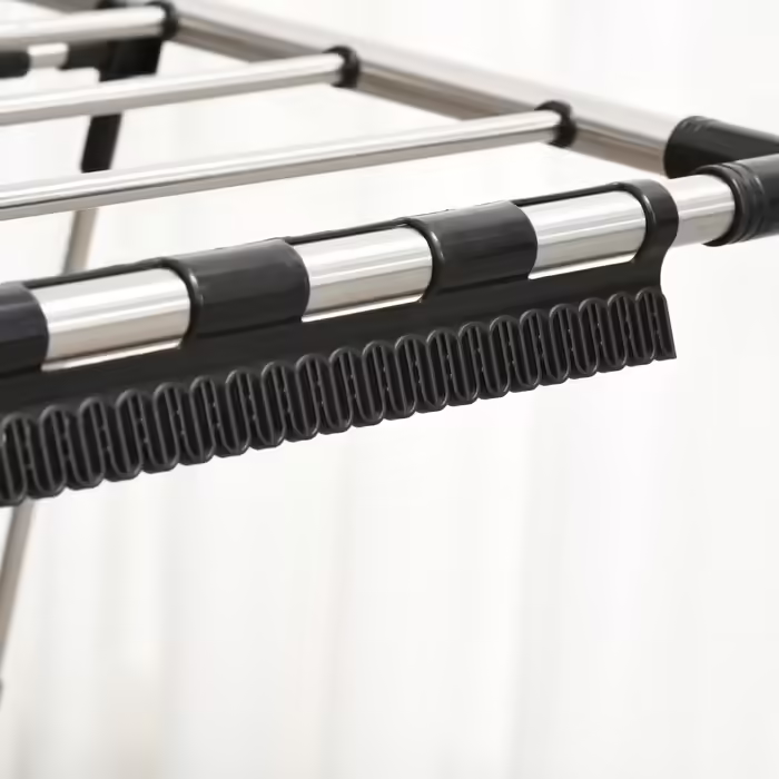 HOMCOM Clothes Rack with Telescopic Rods, Large Clothes Dryer 138.5x63x208cm, Foldable, Ideal for Large Laundry Room