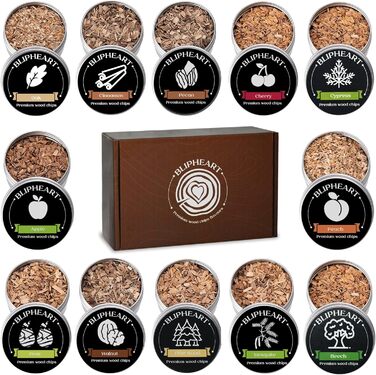 Тріски для коктейльного смокера, 12 смаків, натуральні тріски для приготування напоїв, Bourbon, Whiskey, кулінарні тріски, подарунок для чоловіка