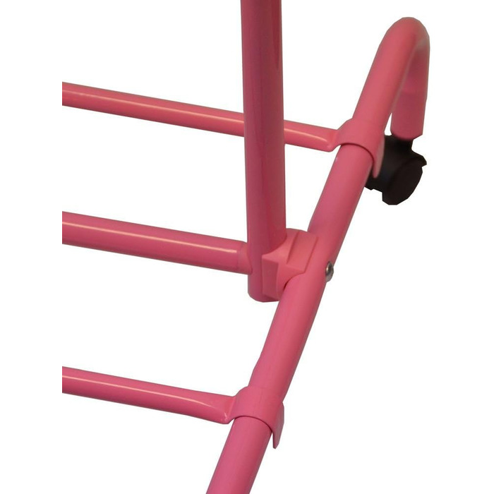 Home Vida Clothes Rack, Single Clothes Rail, Adjustable, Pink