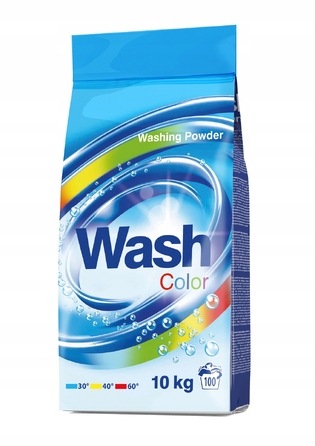 Пральний порошок Wash для кольорових речей, 10 кг