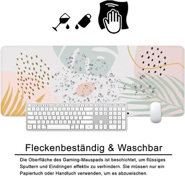 Килимок для миші Octopus, фіолетовий, 80x30 см, XL, для геймінгу, великий, з принтом Океан