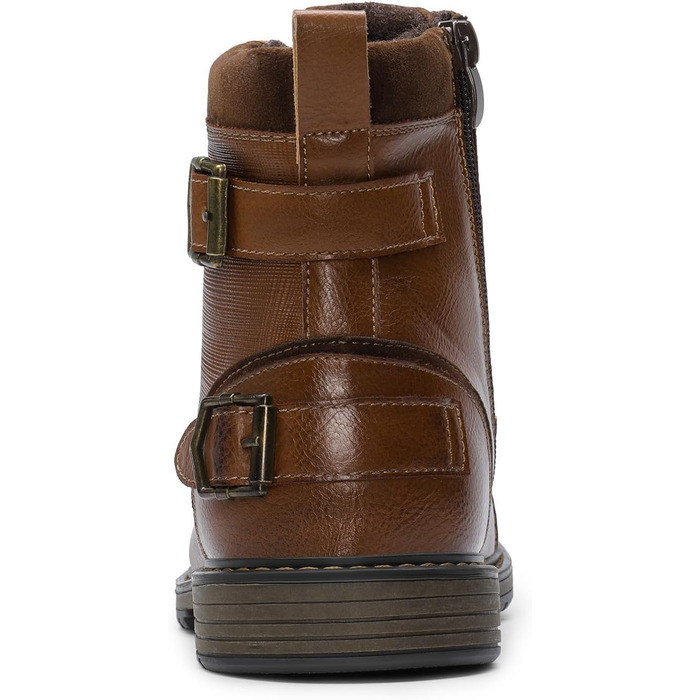 Мотоциклетні черевики Bruno Marc для чоловіків: стильні, з блискавкою, з штучної шкіри, кольору верблюжий (42 EU)