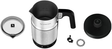 Nespresso Aeroccino 4 - електричний спінювач молока, срібний