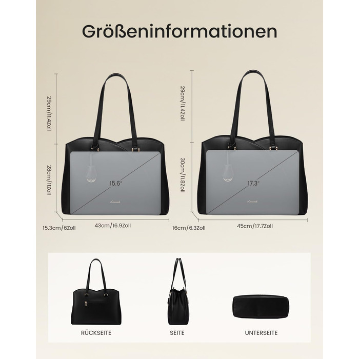 Сумка жіноча LOVEVOOK для ноутбука 15.6