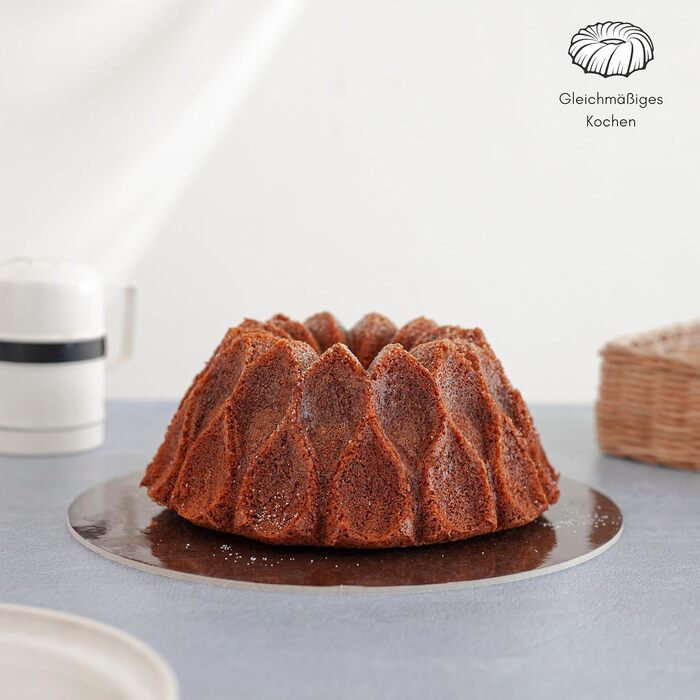 Форма для кексу Erreke Gugelhupfform, 24 см, 2 л, преміум-якість, антипригарне покриття