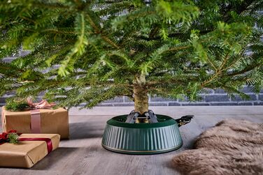 KRINNER® X-Series Christmas Tree Stand X-260 New Christmas Tree Stand incl. Foot Pedal and 3.5 Liter Water Tank for Tree Height up to 2.6m Made IN Germany 94325