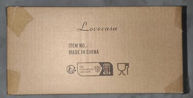 Сервіз кавово-чайний LOVECASA Serie Sweet, порцеляновий на 6 осіб, чашка для капучино 230 мл, чорний
