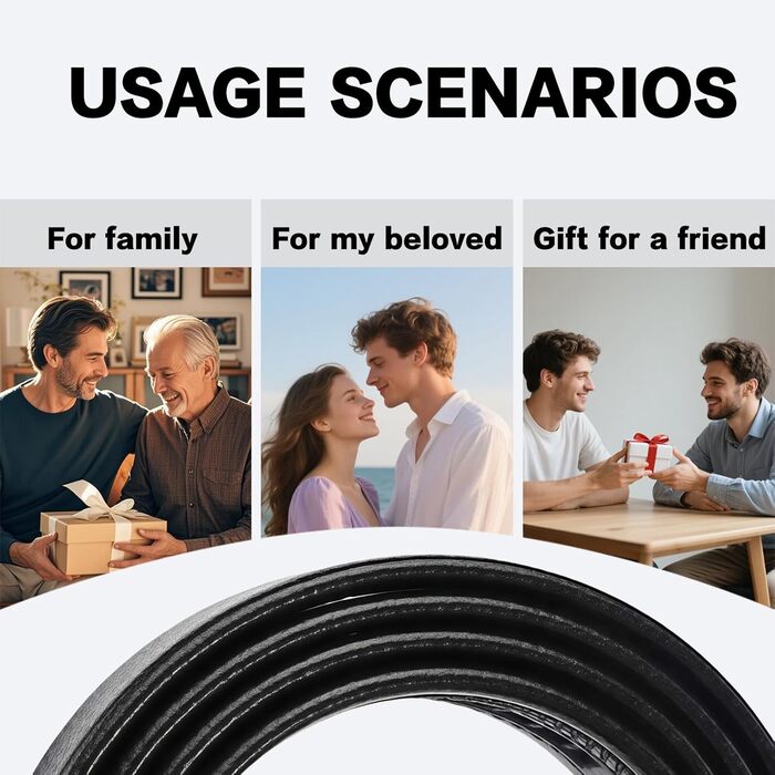 Чоловічий шкіряний ремінь автоматичної застібки без отворів, 35 мм, регульований, для ділових костюмів та джинсів, з антицарапинною пряжкою, елегантний дизайн