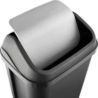 Відро для сміття Keeeper з кришкою-маятником, 50 л, Swantje, сірий графіт