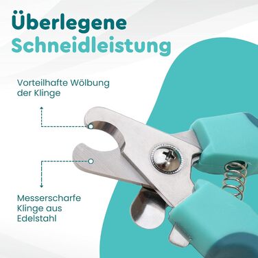Ножиці для грумінгу собак та котів з високоякісним стопором для захисту від забруднень - включаючи стабільну фіксацію, професійні ножиці з міцної нержавіючої сталі