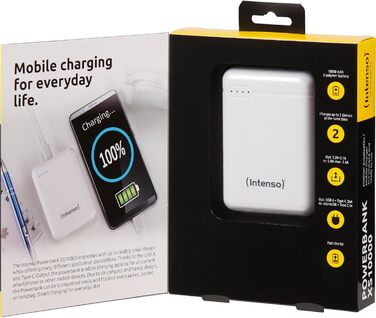 Powerbank Intenso 10000mAh XS - білий, для смартфонів, планшетів, MP3-плеєрів та цифрових камер