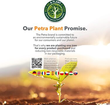 Фритюрниця без олії Petra PT5175VDEEU10 5,2 л, повітряна, антипригарний кошик XL, ручне керування, 1300 Вт, таймер 30 хв, для піци та випічки