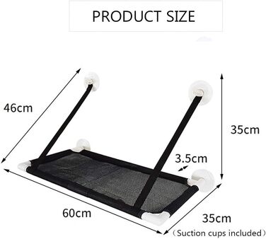 Гніздо для кота на вікно, гамак для котів, підвісна лежанка на крізь, вантажопідйомність до 10 кг