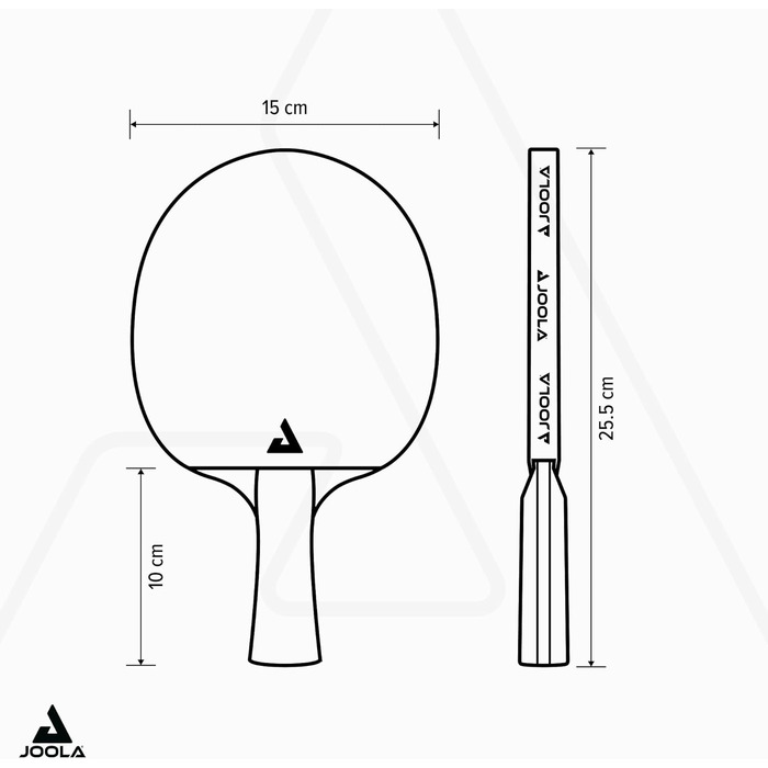 JOOLA Table Tennis Set Duo PRO: 2 Paddles, 3 Balls, Case - Red/Black, 6-Piece Set