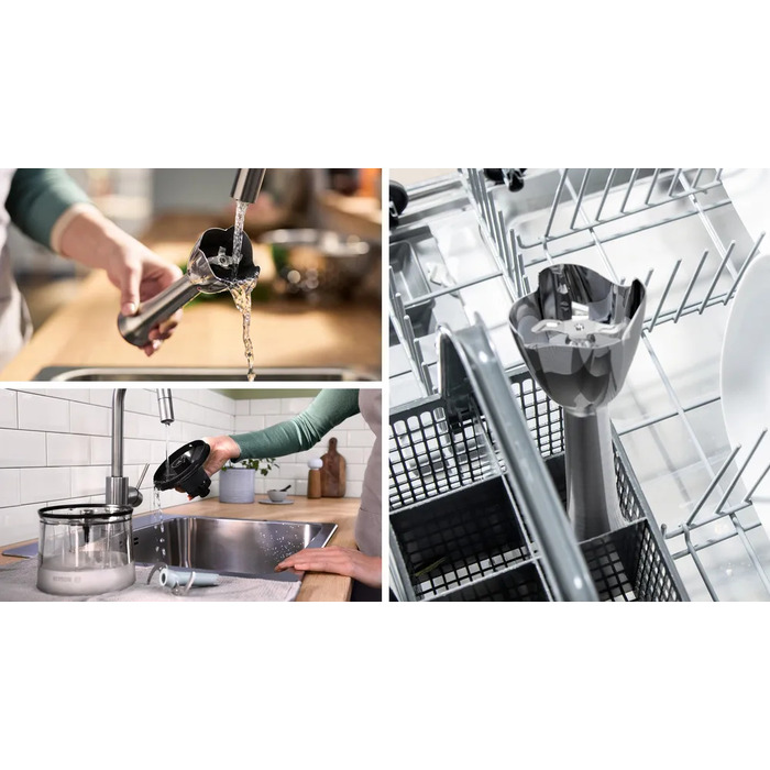 Занурювальний блендер Bosch MSM6M831, 1200 Вт, сріблястий