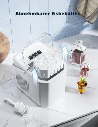 Професійний виробник льоду 12 кг/24 год. Ice Maker 1.5 л, швидкість виробництва 6-13 хв.