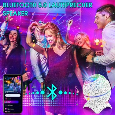 LED Star Projector, Galaxy Planetarium with Remote Control, Night Light Northern Lights with Bluetooth Speaker, Aurora Effects, White Noise, and Stars for Kids and Adults Decoration