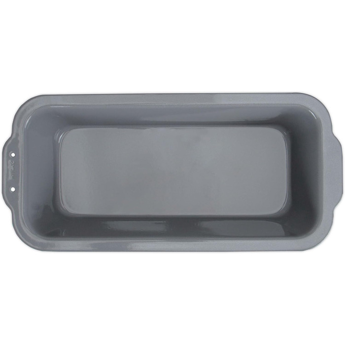 Форма для випікання хліба Städter, 30x13 см, 2,4 л, металева, емальована, срібляста, термостійка до 300°C