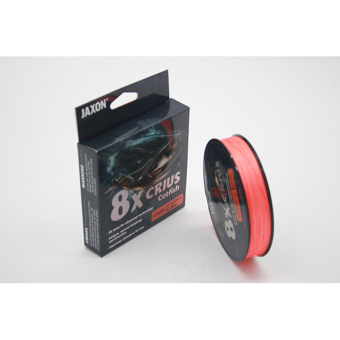 Braided Line Jaxon Crius Catfish 8X 300m orange Catfish Line
