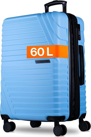 Валіза Cocoono Hartschalenkoffer велика, 95-104L, 8 коліс, 360°, ABS, TSA, телескопічна ручка, блакитна