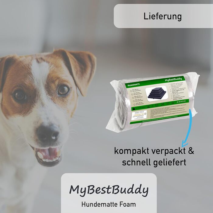 Ортопедична подушка для собак Преміум, сіра, 70x50 см, з повним шаром піни 8 см, зйомний чохол, 40°C, для алергіків