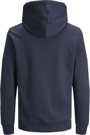 Чоловічий худі Jack & Jones JJ Basic Noos темно-синього кольору, розмір M