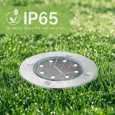 Joomer 12 Pack Solar Ground Lights for Outdoor Use